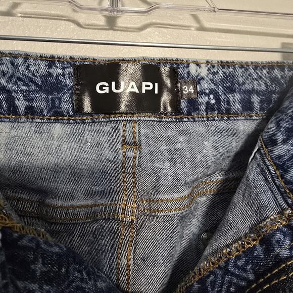 Guapi Jeans Blue With Guapi Pattern size 34 - Picture 2 of 5